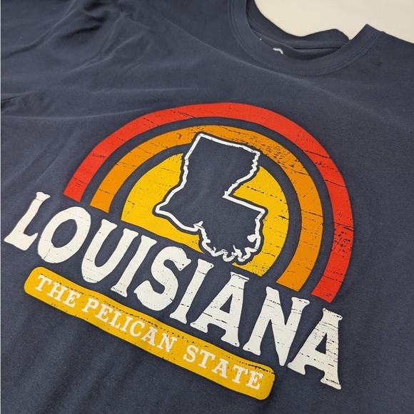 State Life Men's M Louisiana Pelican State Retro Graphic T-Shirt NWT - Picture 7 of 8